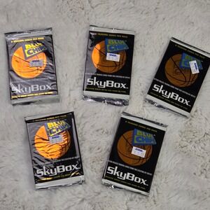 5 Pack Lot 1994‎ SkyBox Blue Chips Movie Trading Cards Sealed Basketball Packs